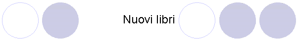 Nuovi libri